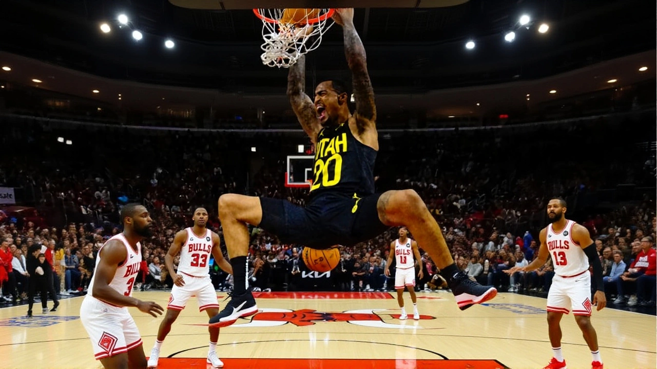 George and Collins lead Jazz to first win, 135-126 over Bulls in Chicago